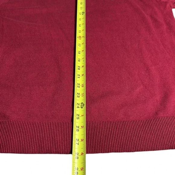 Tommy Hilfiger cashmere cotton blend  sweater,v neck,men size L, PTP 22”-25”. EC - Picture 10 of 12